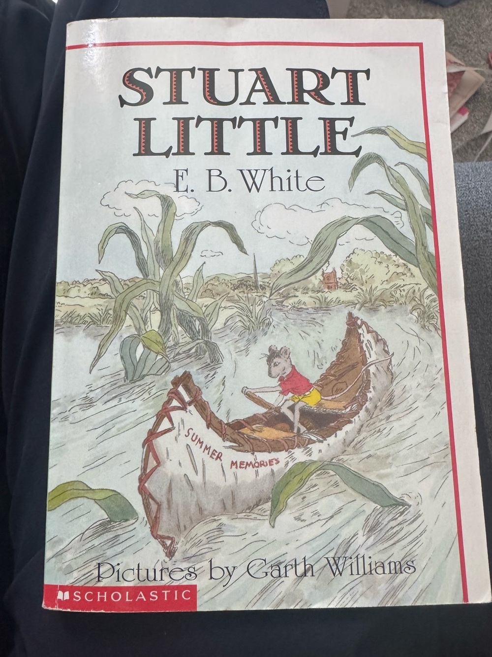 Stuart Little by E.B. White - Illustrated Classic (Red, White, Cream)  VINTAGE